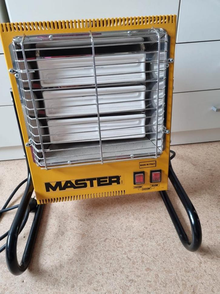 Master Infrarood Heater - 3 standen, Doe-het-zelf en Verbouw, Verwarming en Radiatoren, Gebruikt, Kachel, 800 watt of meer, 30 tot 80 cm