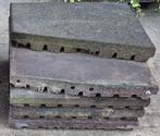 Ruim 1 m² zeer dikke rubberen tegels 50x50x5,5 cm, Tuin en Terras, Ophalen, Gebruikt, Rubber, Overige typen
