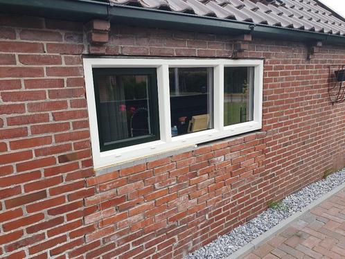 3 X Kunstof kozijnen met  HR++ glas, Doe-het-zelf en Verbouw, Glas en Ramen, Zo goed als nieuw, Overige typen, Dubbelglas, Ophalen