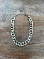 Zilveren schakelketting, Sieraden, Tassen en Uiterlijk, Kettingen, Overige materialen, Ophalen of Verzenden, Zilver, Verstelbaar