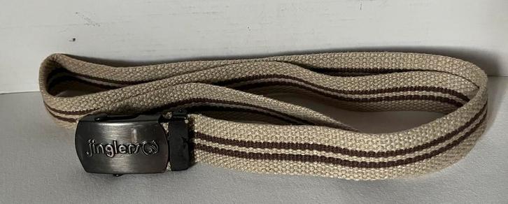 Wat anders 😃 een Jinglers broekriem retro zeventiger jaren, Kleding | Heren, Riemen en Ceinturen, Zo goed als nieuw, Minder dan 95 cm