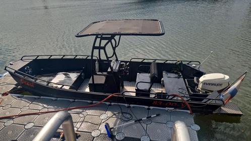 Alujon 650 met 115pk evinrude werkelijk alle opties!, Watersport en Boten, Vis- en Consoleboten, Zo goed als nieuw, 70 pk of meer