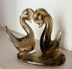 Elegant glazen beeldje “ducks in love”., Ophalen of Verzenden, Zo goed als nieuw, Dier