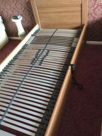 Hoog laag bed met bossflex elektrische bodem, Huis en Inrichting, 90 cm, Eenpersoons, Ophalen of Verzenden, Zo goed als nieuw