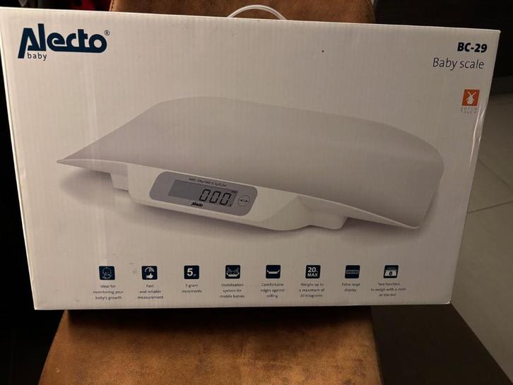 Baby weegschaal Alecto bc-29, Witgoed en Apparatuur, Weegschalen, Zo goed als nieuw, Digitaal, Personenweegschaal, 1 tot 500 gram