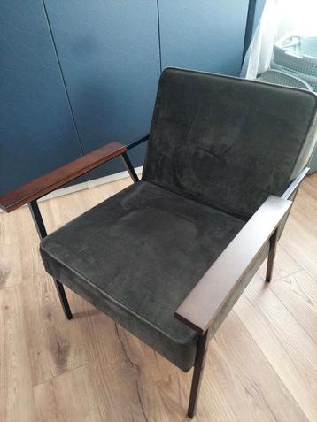 Woood fauteuil type Vicky, fluweel, kleur warmgroen beschikbaar voor biedingen