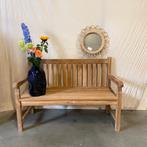 Tuinbank - massief teakhout - 130 cm breed - Bij TTM Wonen