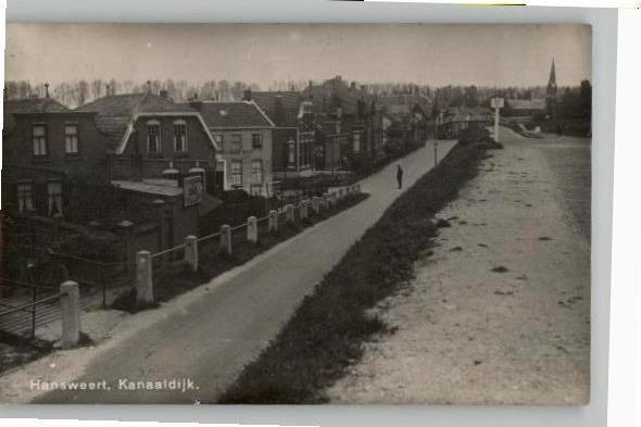 Hansweert Kanaaldijk  Newo FOTOKAART st 1939 zie adreszijde, Verzenden, 1920 tot 1940, Gelopen, Zeeland
