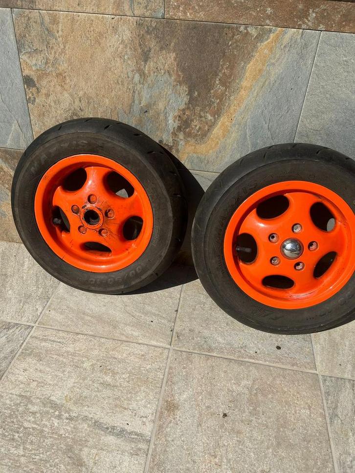 Piaggio zip sp velgen set H2O oranje onderdelen, Motoren, Tuning en Styling, Ophalen of Verzenden