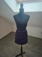 Glitter rokje. M, Maat 38/40 (M), Verzenden, Paars, Nieuw