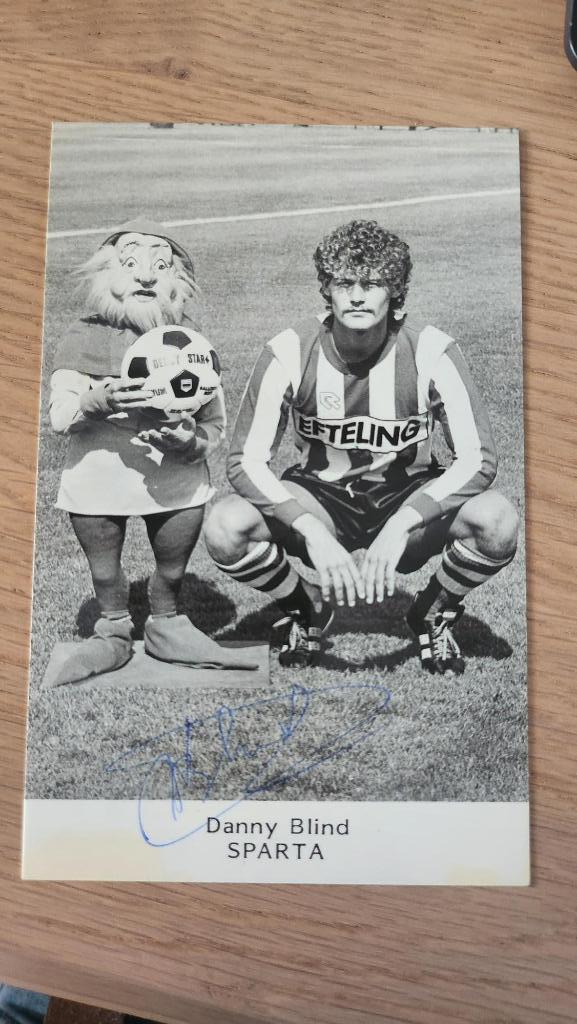 Danny Blins Sparta Ajax spelerskaart met handtekening, Verzamelen, Sportartikelen en Voetbal, Zo goed als nieuw, Spelerskaart