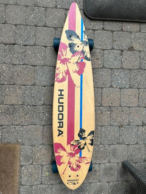 Zo goed als nieuw: longboard van Hudora, Sport en Fitness, Skateboarden, Zo goed als nieuw, Skateboard, Longboard, Ophalen