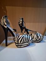 High heels zebra print 37, Kleding | Dames, Schoenen, Pumps, Wit, Nieuw, Ophalen of Verzenden