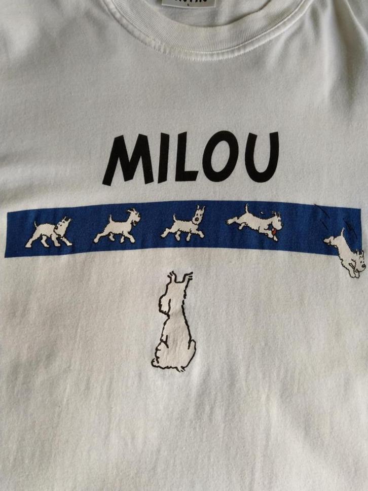Kuifje t shirt origineel, Verzamelen, Stripfiguren, Zo goed als nieuw, Kleding, Kuifje, Ophalen of Verzenden