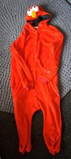 KIMU Onesie Elmo Pak - Maat 146/152 - Sesamstraat kostuum, Ophalen of Verzenden, Zo goed als nieuw, 146 t/m 152, Jongen of Meisje