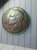 Zilveren one dollar munt uit 1971, Ophalen of Verzenden, Noord-Amerika