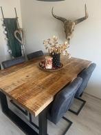Eettafel 160x100x76cm, Huis en Inrichting, Ophalen, 100 tot 150 cm, Zo goed als nieuw, Metaal