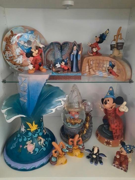 Disney Fantasia, traditions, MissMindy, snowglobe, wandbord, Verzamelen, Disney, Zo goed als nieuw, Beeldje of Figuurtje, Ophalen of Verzenden