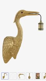 Wandlamp kraanvogel goud dieren lamp nieuw, Ophalen, Nieuw, Overige materialen