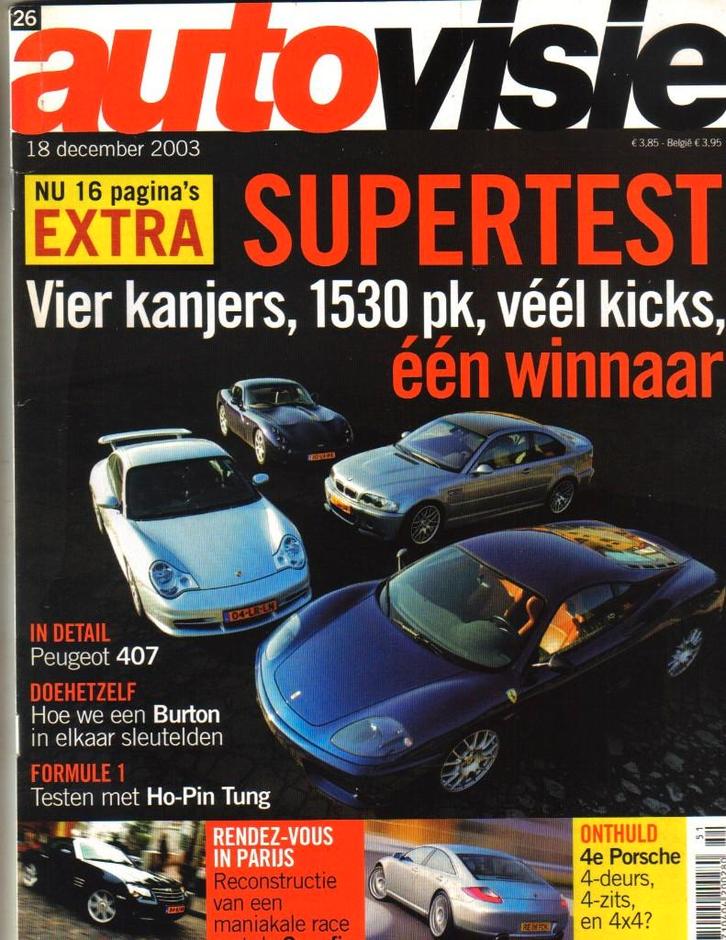 Autovisie Supertest 2003, Boeken, Auto's | Folders en Tijdschriften, Gelezen, Algemeen, Ophalen of Verzenden