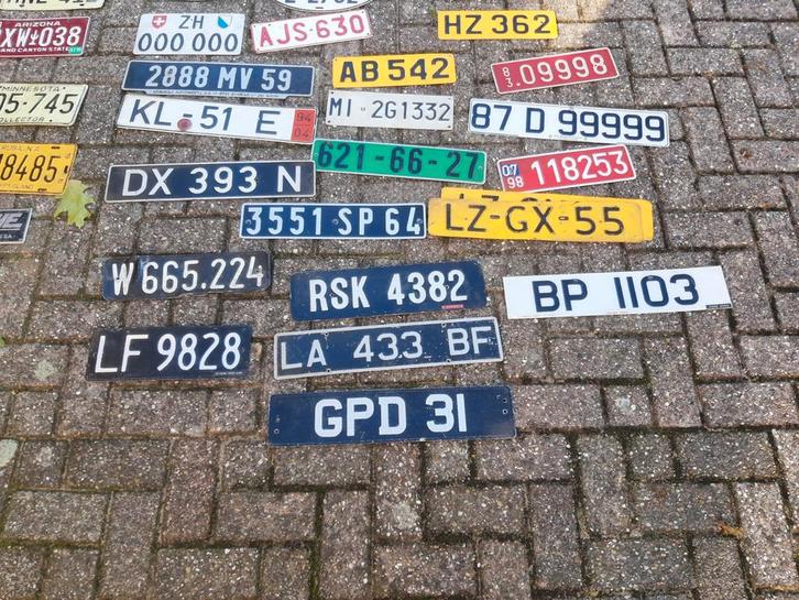 Orginele Oude kentekenplaten, Verzamelen, Complete verzamelingen en Collecties, Ophalen