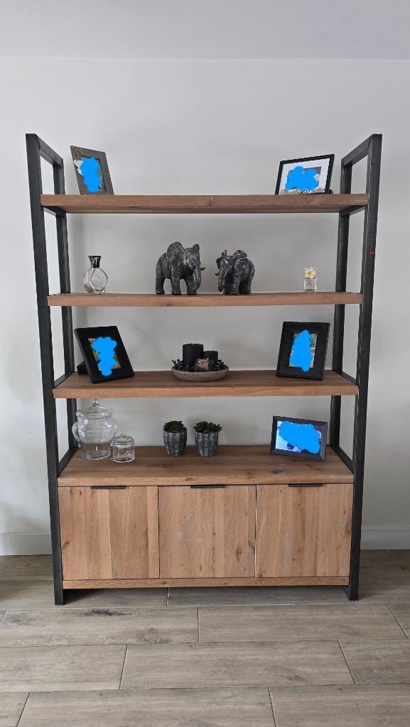 Wandkast eikenhout, Huis en Inrichting, Kasten | Wandmeubels, Zo goed als nieuw, 200 cm of meer, Minder dan 150 cm, 25 tot 50 cm