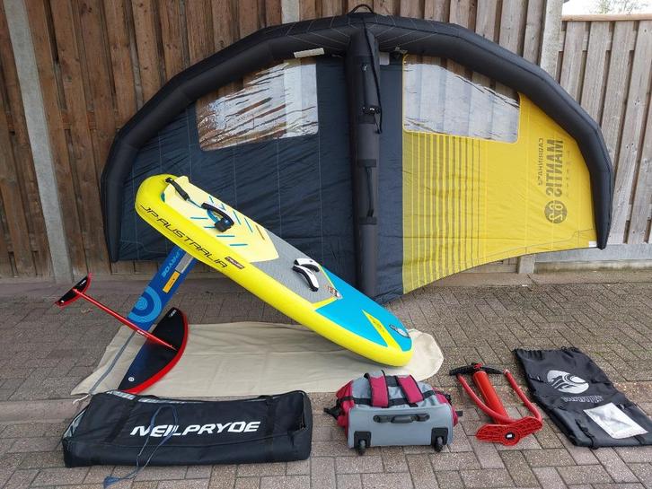 JP Wingair 130L + Neilpryde Glide HP19 + Wing 6.2, Watersport en Boten, Wingsurfen, Gebruikt, Wingsurf-wing, Verzenden