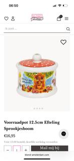 Voorraadpot 12.5cm Efteling Sprookjesboom, Ophalen, Zo goed als nieuw, Glas, Pot, Bus of Blik