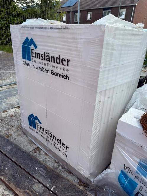 Kalkzandsteen, lijmblokken, kzs blok, Calduran, emslander, Doe-het-zelf en Verbouw, Metselstenen, Zo goed als nieuw, Kalkzandstenen