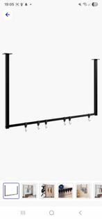 Hagelnieuwe zwarte kapstok 100x60 cm plafond bevestiging, Huis en Inrichting, Nieuw, Minder dan 100 cm, Metaal, Ophalen