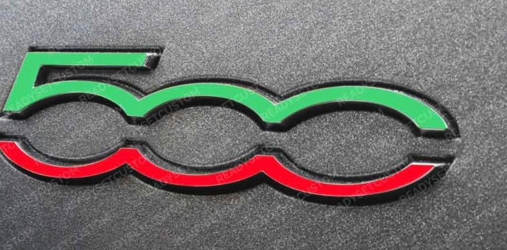ABARTH595/596 FIAT500 dashboard sticker tri coloure, Ophalen of Verzenden