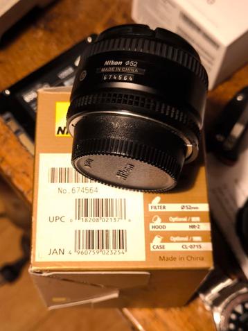 Nikon 50mm F/1.8D lens compleet beschikbaar voor biedingen
