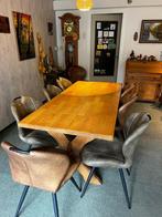 Massief Eikenhouten Tafel - 200x90cm, Huis en Inrichting, Tafels | Eettafels, Ophalen, Gebruikt, Eikenhout, 200 cm of meer