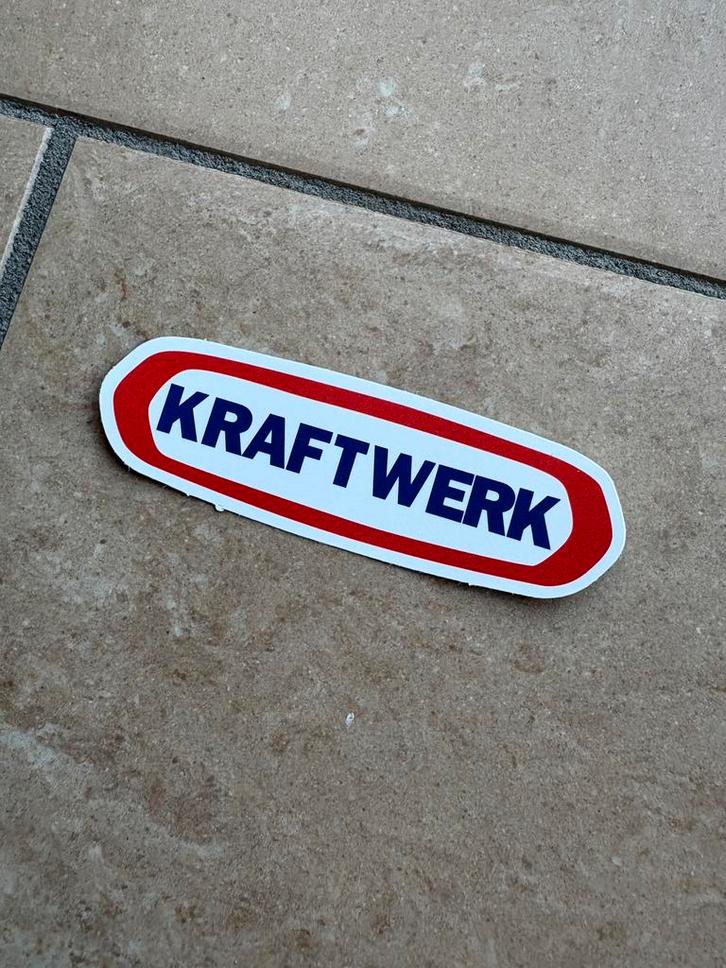 Kraftwerk sticker, Verzamelen, Stickers, Nieuw, Ophalen of Verzenden