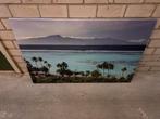 Canvas foto schilderij zee en strand moorea oceanie 120x80cm, Huis en Inrichting, Ophalen of Verzenden