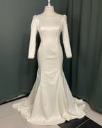 creme kleur 42/43 maat zeemeermin satijn bruidsjurk, Kleding | Dames, Trouwkleding en Trouwaccessoires, Ophalen of Verzenden, Zo goed als nieuw