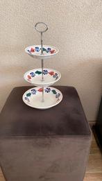 Boerenbont etagere, Huis en Inrichting, Keuken | Servies, Ophalen of Verzenden, Zo goed als nieuw, Aardewerk, Boerenbont