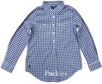 Blauw/wit geruite Ralph Lauren blouse maat 92 *NieuW* a, Nieuw, Ralph Lauren, Meisje, Ophalen of Verzenden