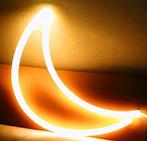 Neon LED verlichting 'Halve maan' warm wit, Huis en Inrichting, Lampen | Wandlampen, Ophalen of Verzenden, Nieuw