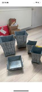 Zinken potten vazen, Huis en Inrichting, Woonaccessoires | Vazen, Overige materialen, Overige kleuren, Nieuw, Ophalen of Verzenden