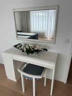 Kaptafel met spiegel en stoel, Ophalen, Gebruikt, Bureau