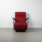 2x Leolux Scylla Fauteuil Hoog Rood/Bruin + Wit Leer, Huis en Inrichting, Niet ingevuld, Niet ingevuld, 75 tot 100 cm, Ophalen of Verzenden