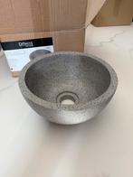 Differnz River Terazzo waskom fontein 23 cm grijs, Huis en Inrichting, Badkamer | Badkamermeubels, Minder dan 50 cm, Overige typen