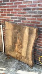 Grote eikenhouten plak 1,00 x 0,90 en 8 cm dik, Doe-het-zelf en Verbouw, Hout en Planken, Ophalen, Gebruikt, Eiken, Overige typen
