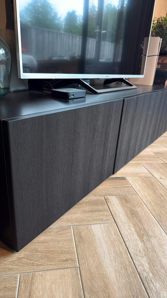 IKEA Besta TV-kast – Zwart, Huis en Inrichting, Kasten | Televisiemeubels, Zo goed als nieuw, Minder dan 100 cm, 150 tot 200 cm