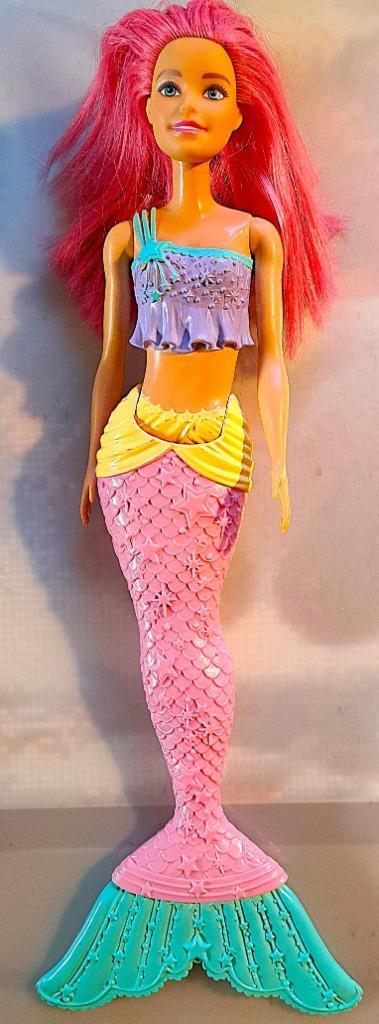 Barbie Dreamtopia Zeemeerminpop	34 cm, Kinderen en Baby's, Speelgoed | Poppen, Gebruikt, Babypop, Verzenden