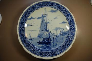 Vintage "Delfts blauw" bord Boch Belgium. 1940-1949 I.z.g.s. beschikbaar voor biedingen