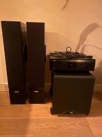 Denon 1500ae, hepta speakers , klipsch subwoofer, Ophalen of Verzenden, Zo goed als nieuw, Speakers, Denon