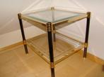 Bijzettafel Oosterse stijl, Minder dan 55 cm, Metaal of Aluminium, Vierkant, Zo goed als nieuw
