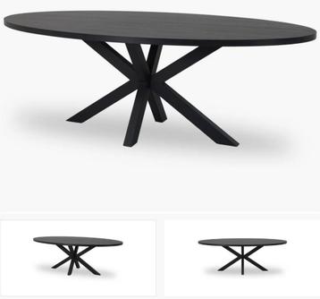 ZGAN OVALE MAHONIEHOUT EETTAFE+6 STOELEN VELVET TAUPE ️✅️ beschikbaar voor biedingen
